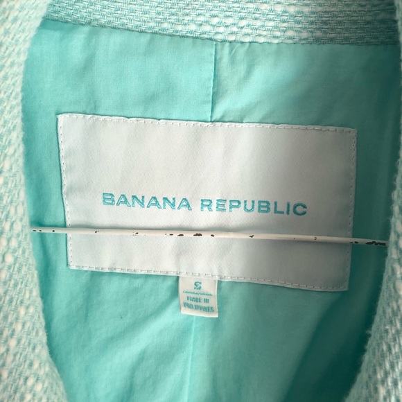 banana republic • Light Baby Blue Tweed Pea Coat - Picture 4 of 9